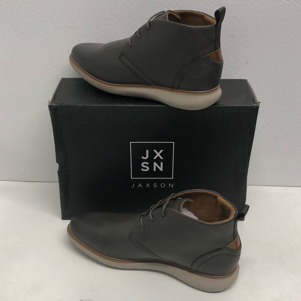 Jaxson casual chukka boot lace up gray sneakers - Picture 3 of 4